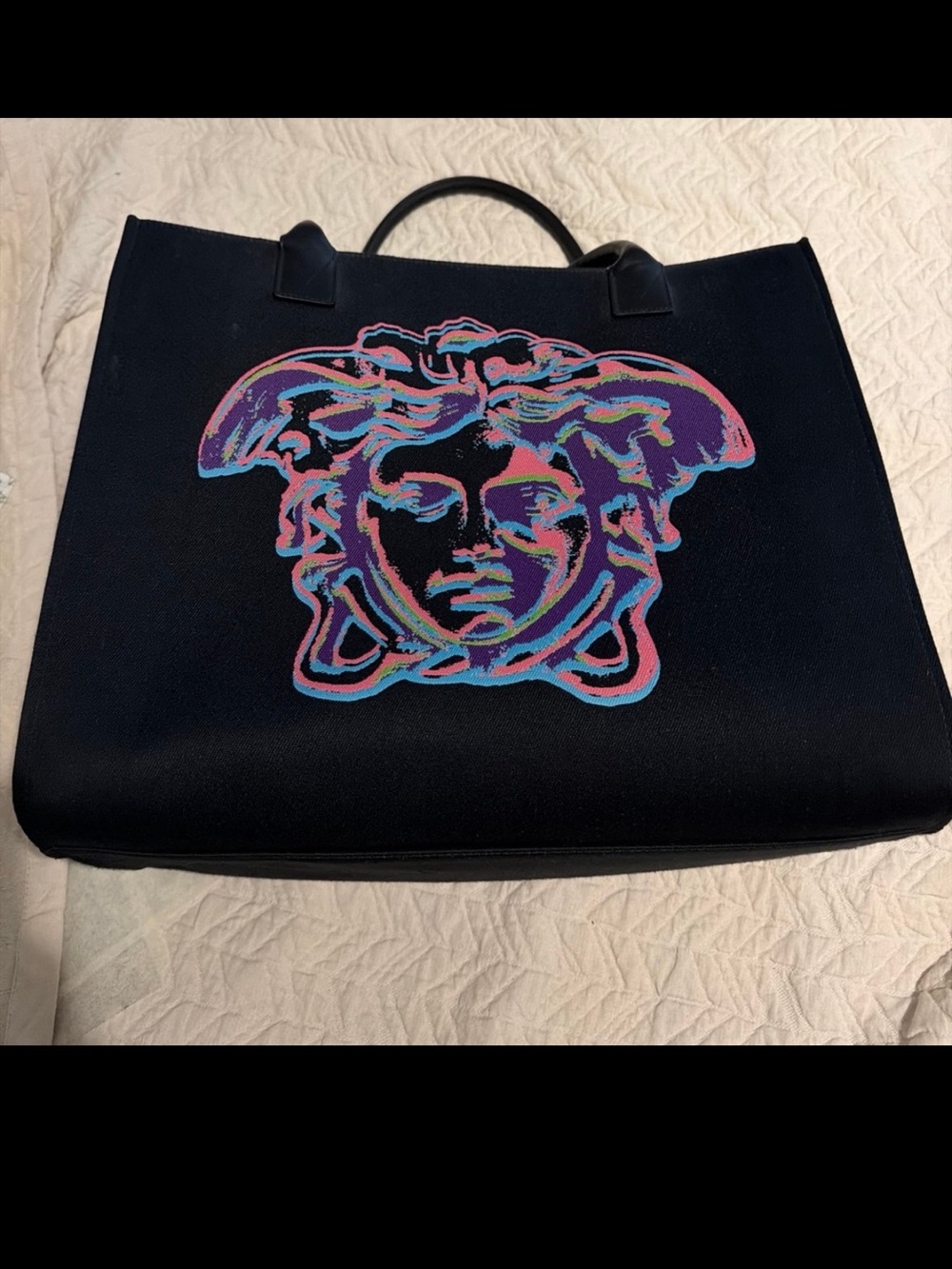 Versace Black Tote with Medusa